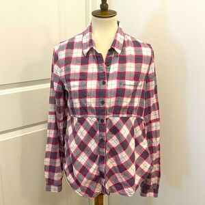 We The Free Plaid Top